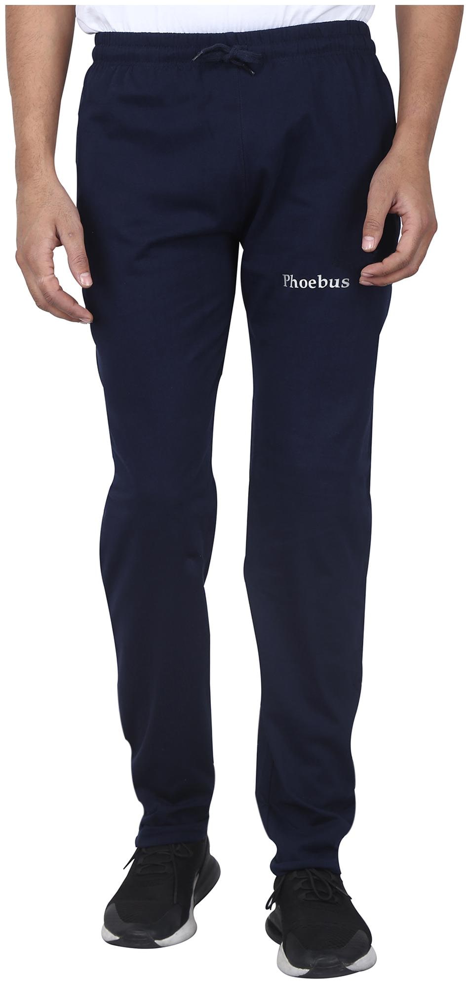 

Phoebus Men Navy blue Solid Regular fit Track pants