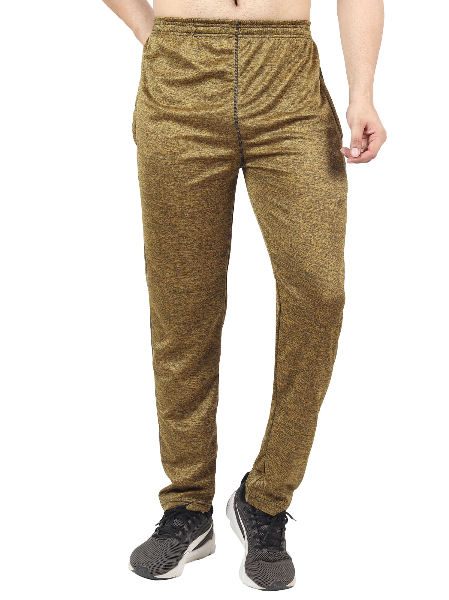 

PICSTAR Men Green Solid Regular fit Track pants