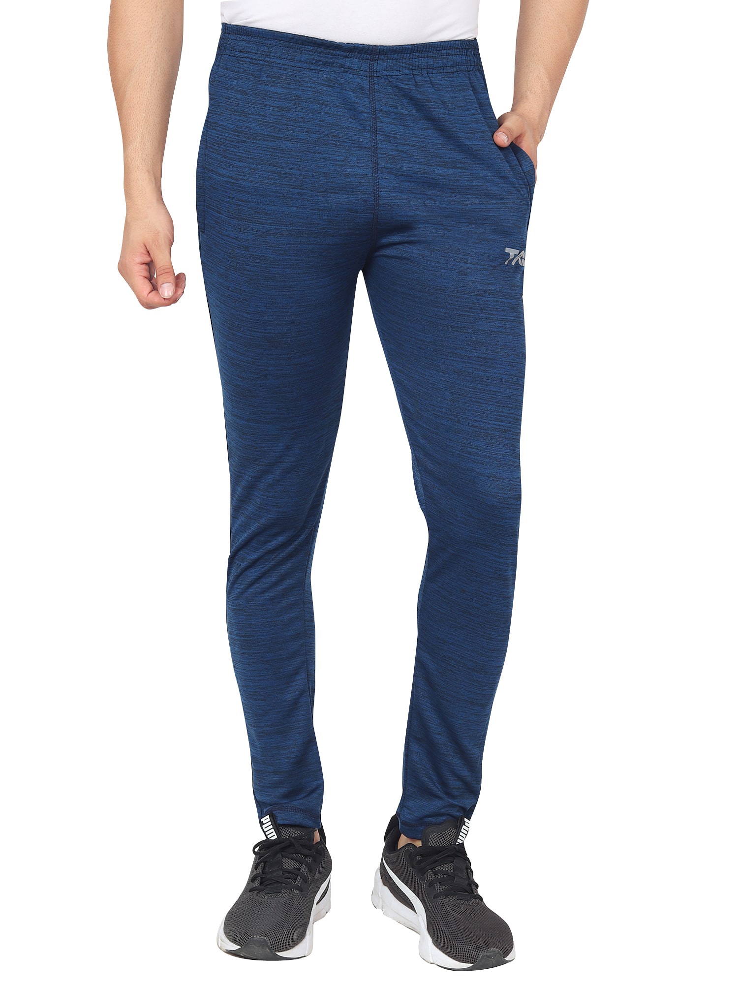

PICSTAR Men Navy blue Solid Regular fit Track pants