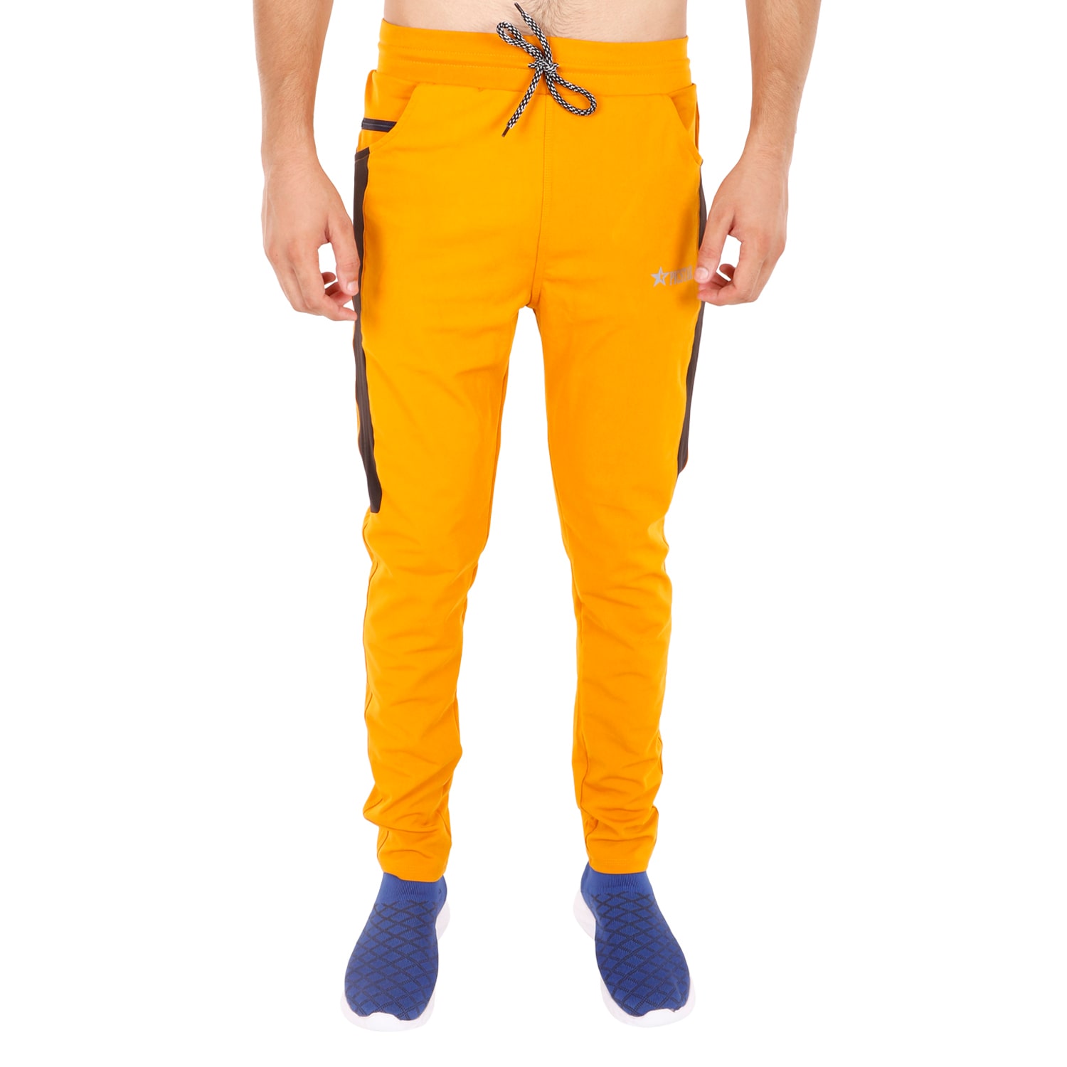 

PICSTAR Men Yellow Solid Regular fit Track pants