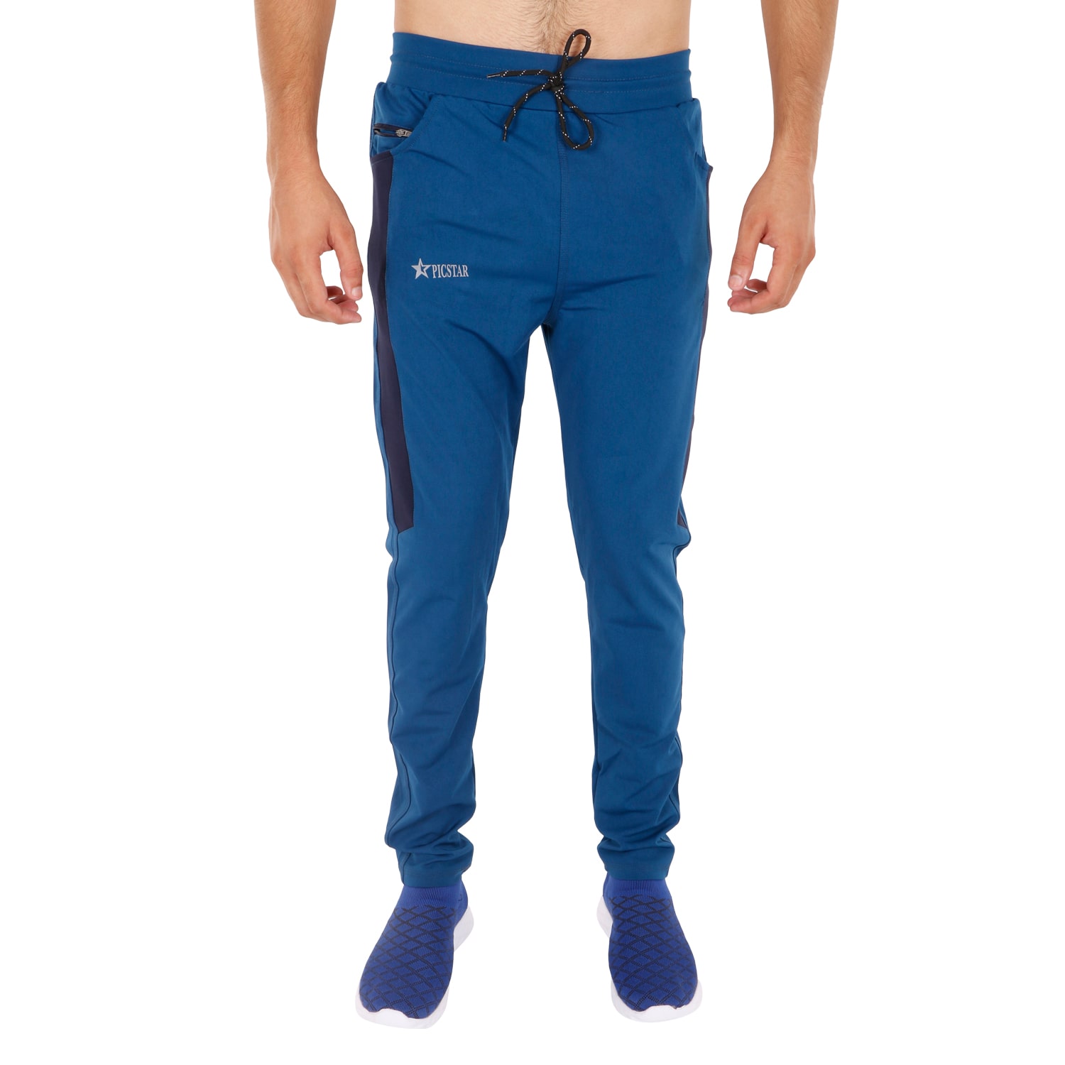 

PICSTAR Men Blue Solid Regular fit Track pants
