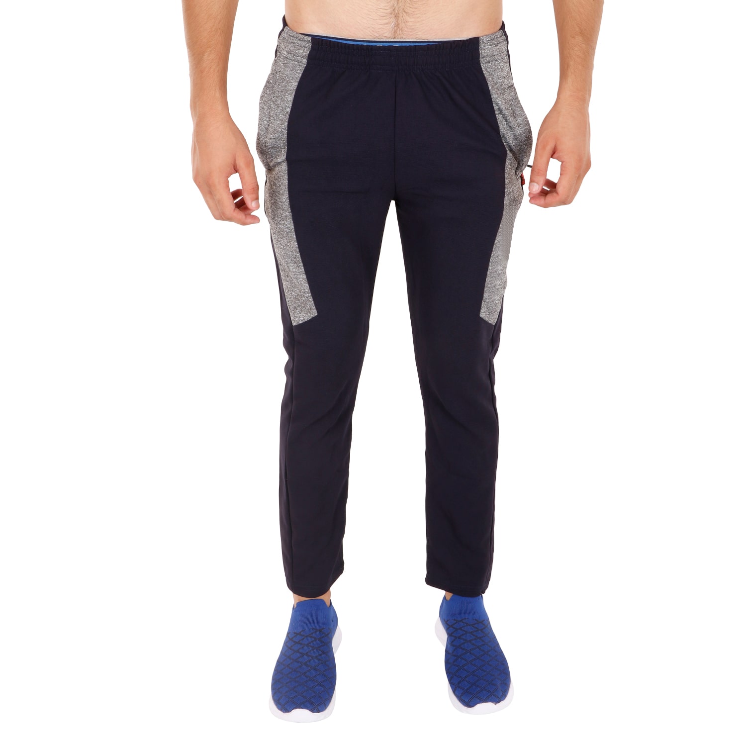 

PICSTAR Men Navy blue Solid Regular fit Track pants