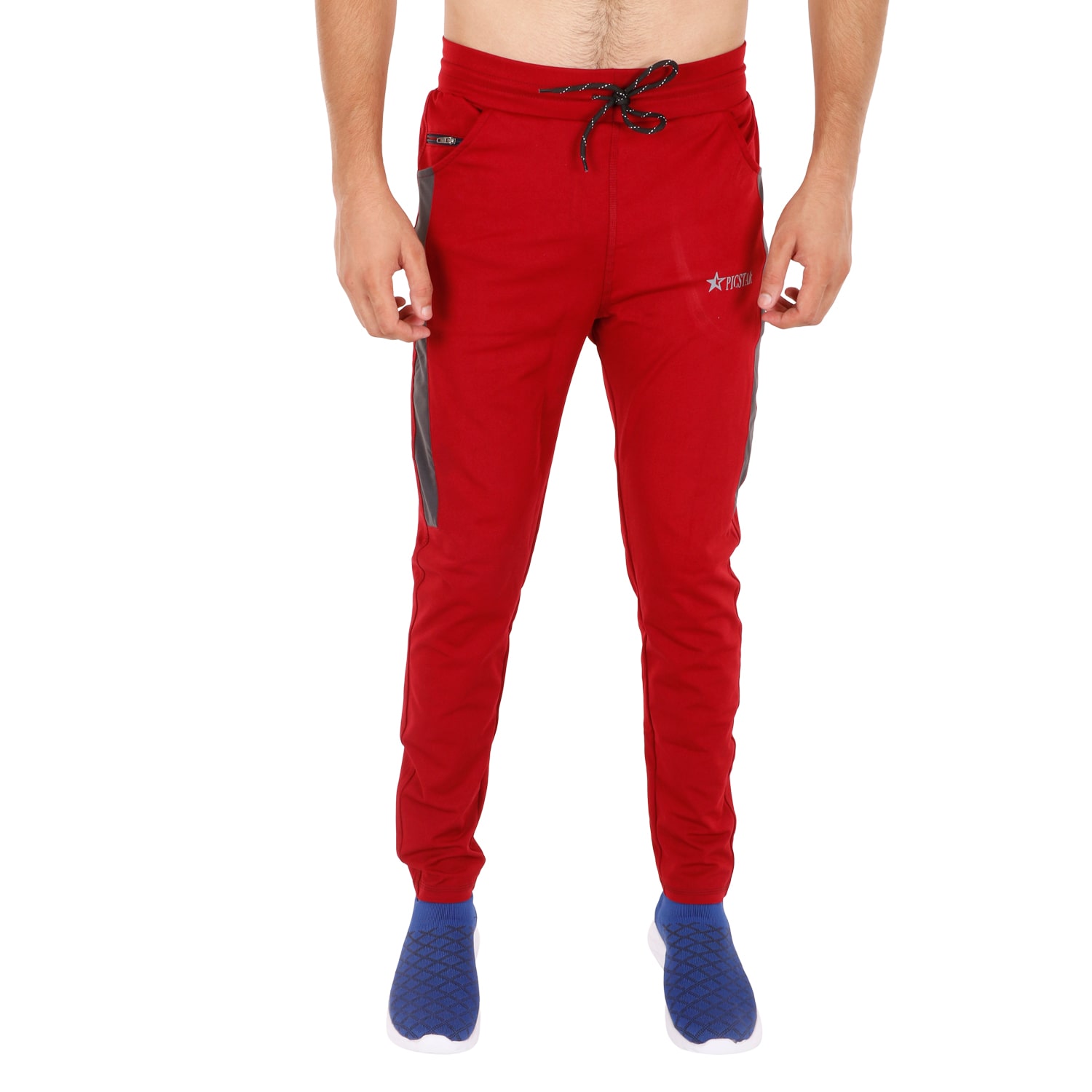 

PICSTAR Men Red Solid Regular fit Track pants