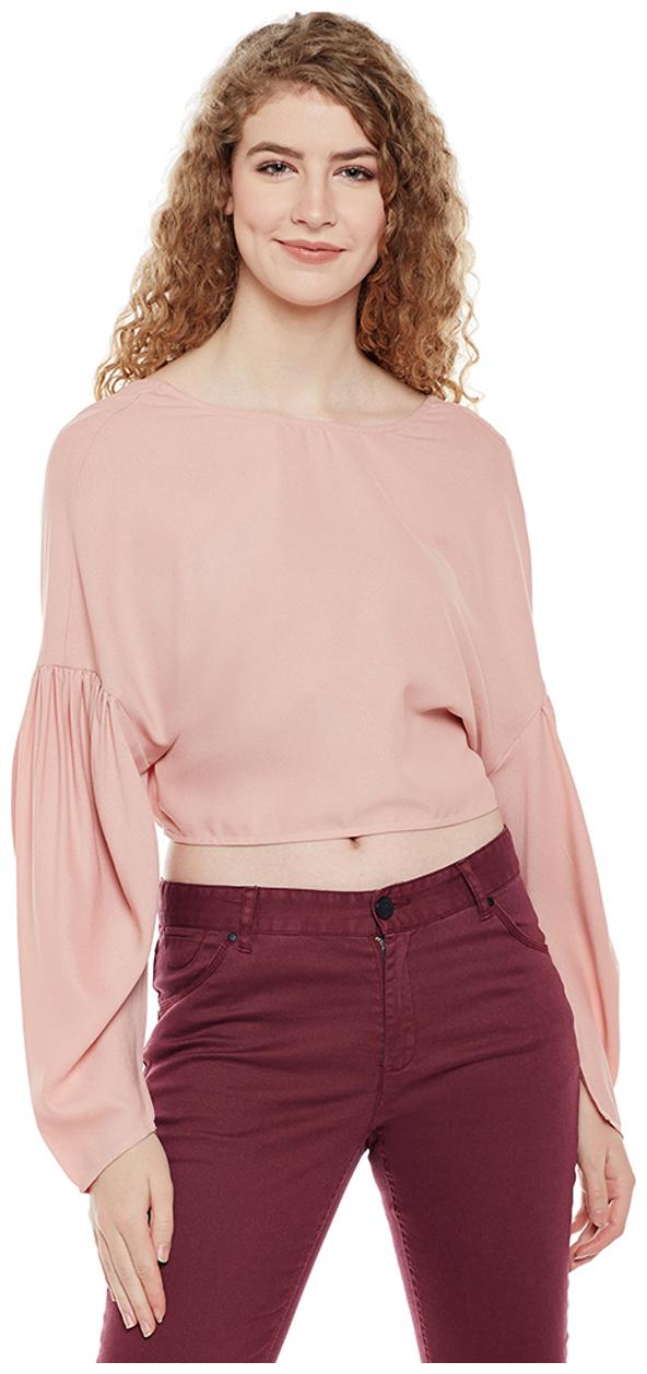 

Pink Crop Top