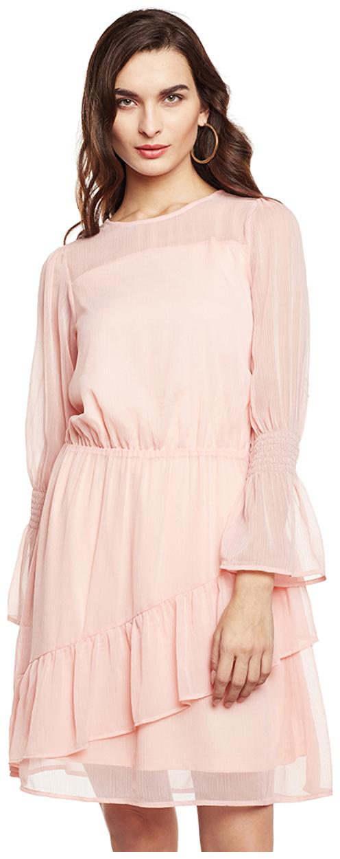 

Oxolloxo Pink Solid Bodycon dress