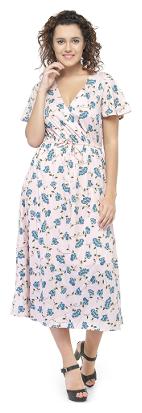

Oxolloxo Pink Solid Maxi dress