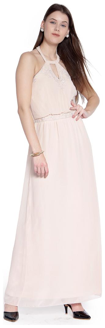 

Trendy Divva Pink Geometric A-line dress
