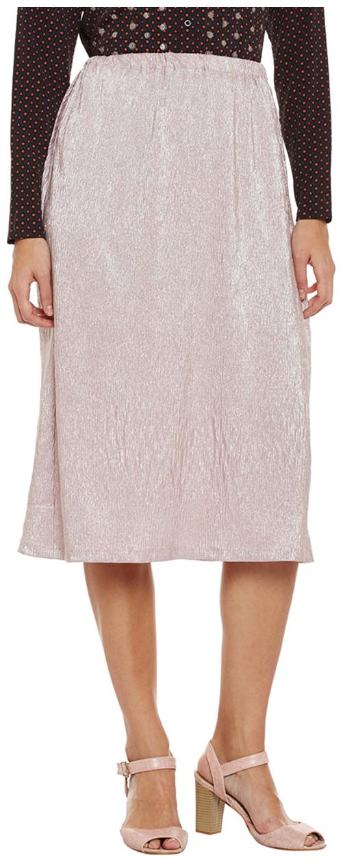 

Pink Midi Foil Skirt