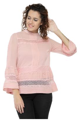 

Oxolloxo Women Solid Regular top - Pink