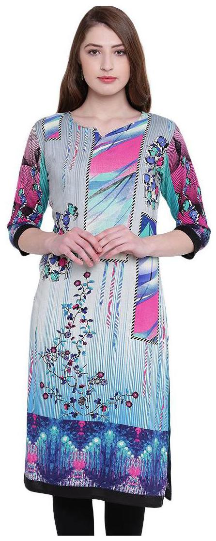 

PINKY PARI Women Multi Printed Straight Kurti