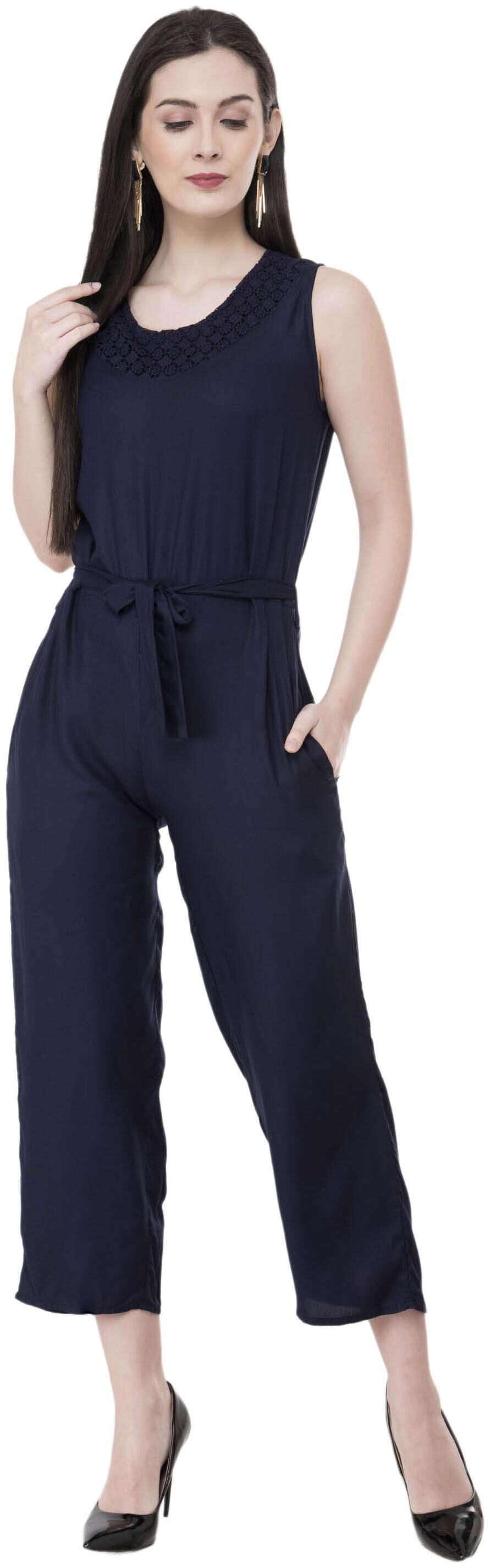 

pkyenterprises Solid Jumpsuit - Blue