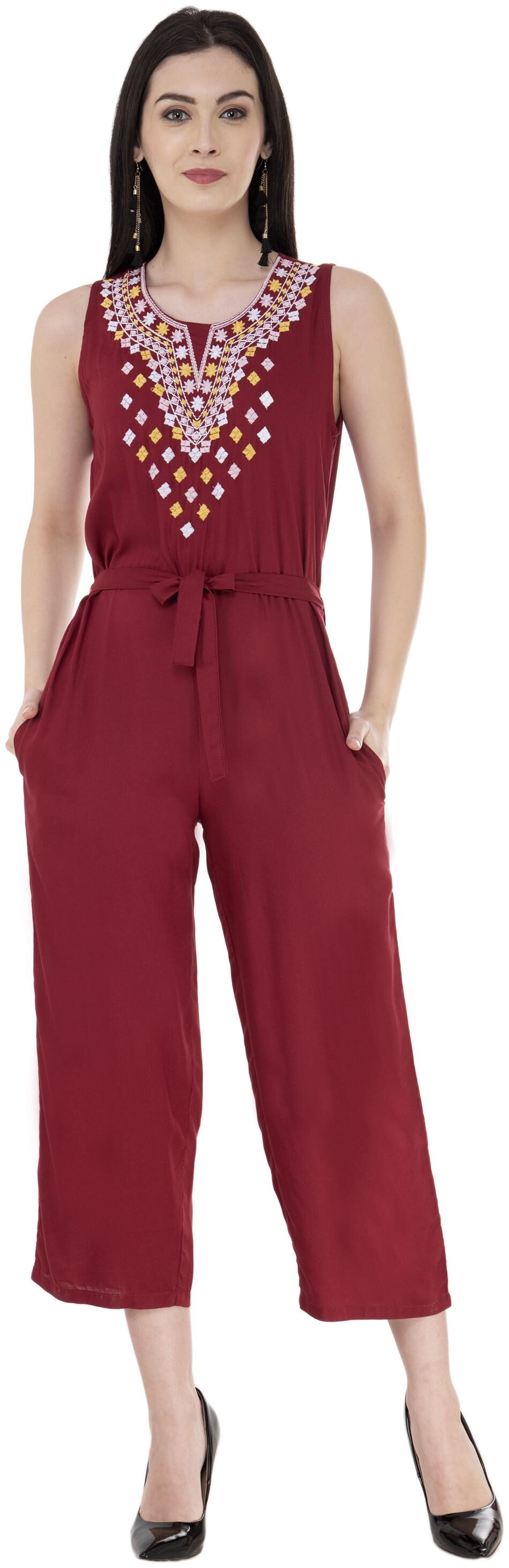 

pkyenterprises Solid Jumpsuit - Red