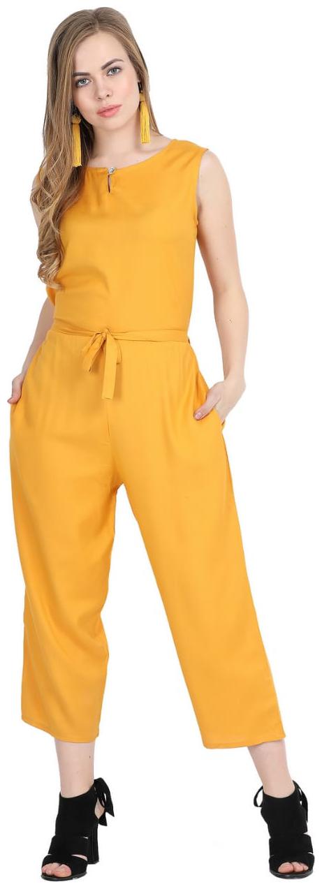 

pkyenterprises Solid Jumpsuit - Yellow