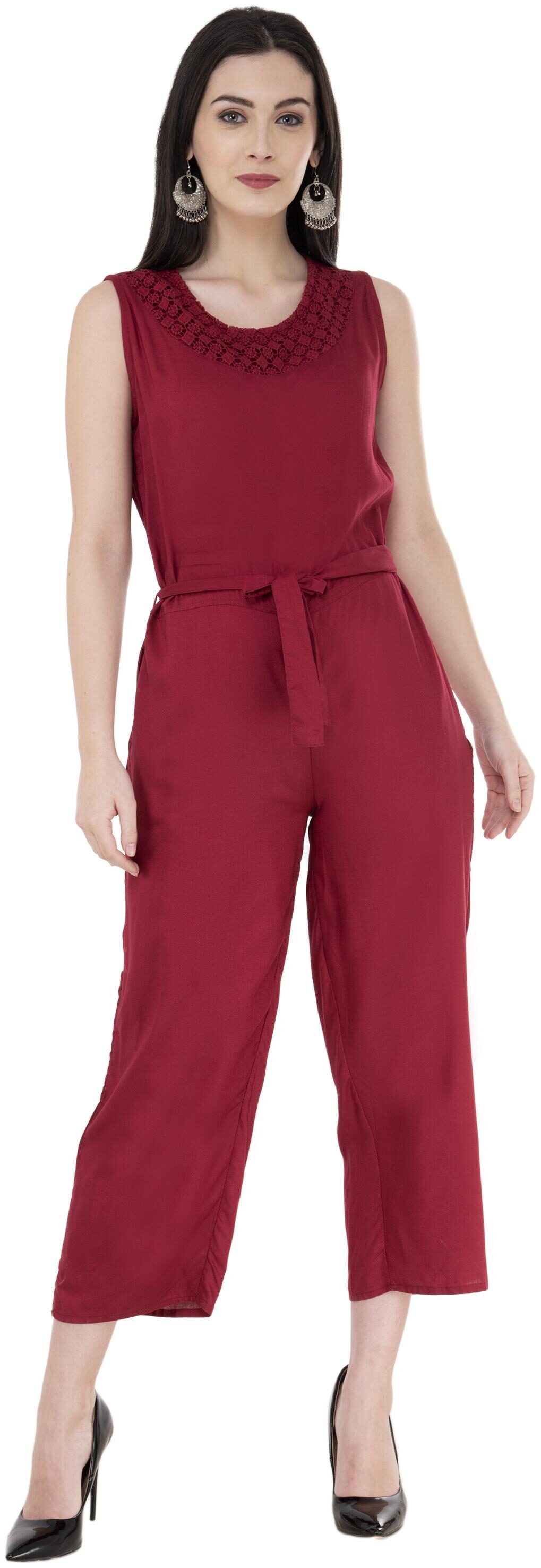 

pkyenterprises Solid Jumpsuit - Red