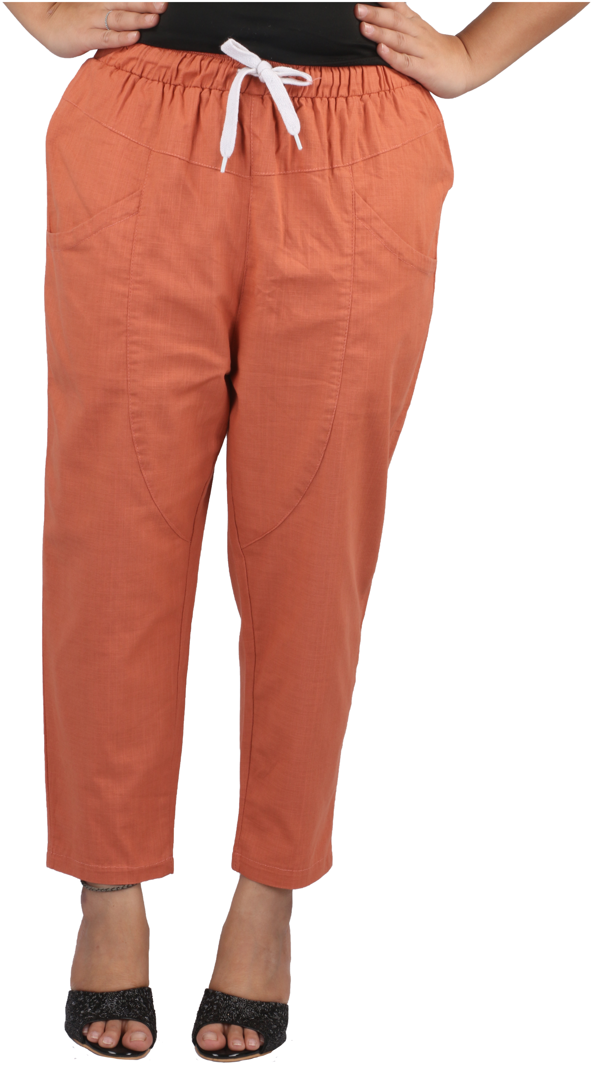 

Fashiontiara Women Brown Slim fit Regular trousers