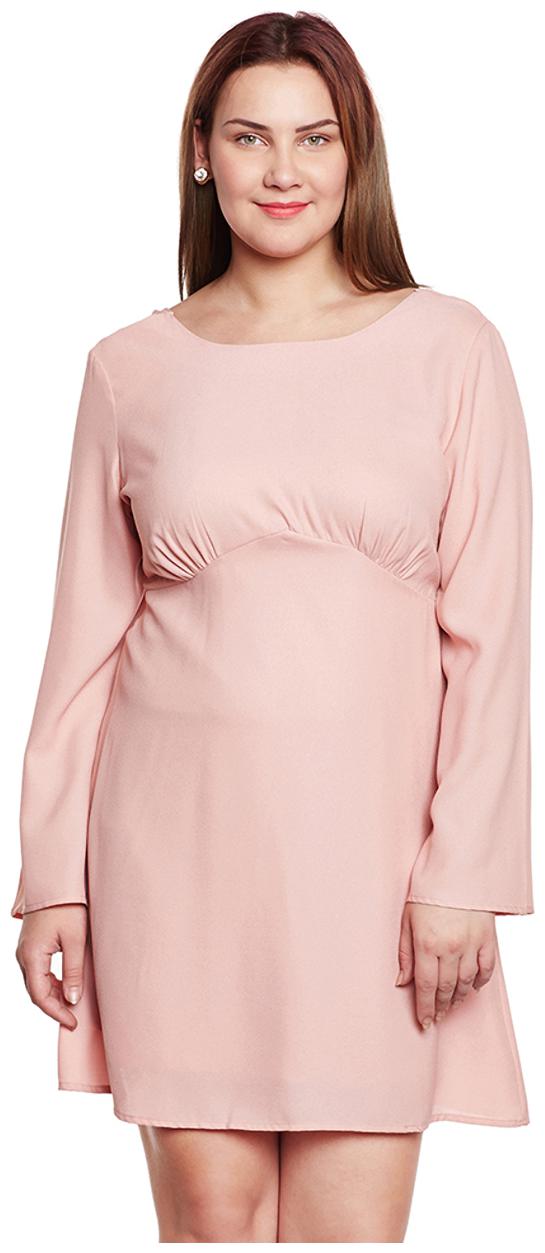 

Oxolloxo Pink Solid A-line dress