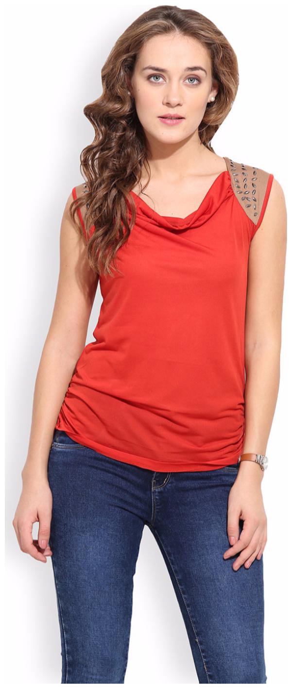

PORSORTE Women s Polyester Hot Fix Work Top