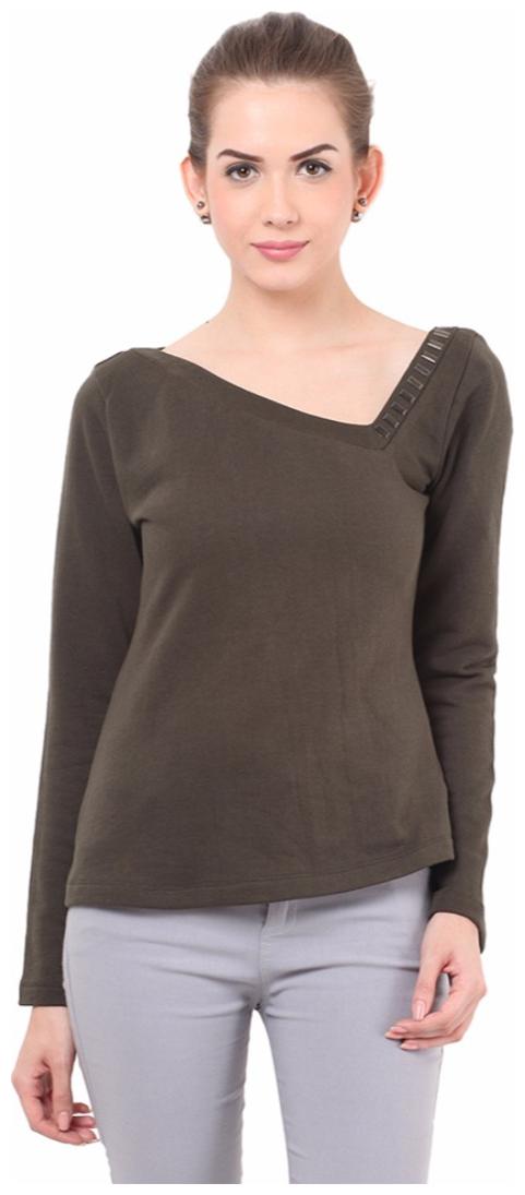 

Porsorte Women Floral Sweatshirt - Green