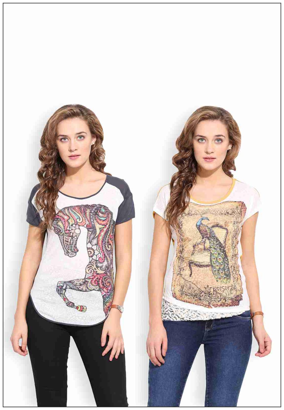 

Porsorte Women Solid A-line top - Multi