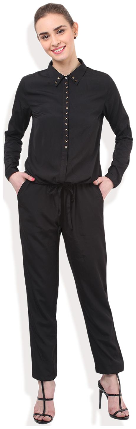 

Porsorte Solid Jumpsuit - Black