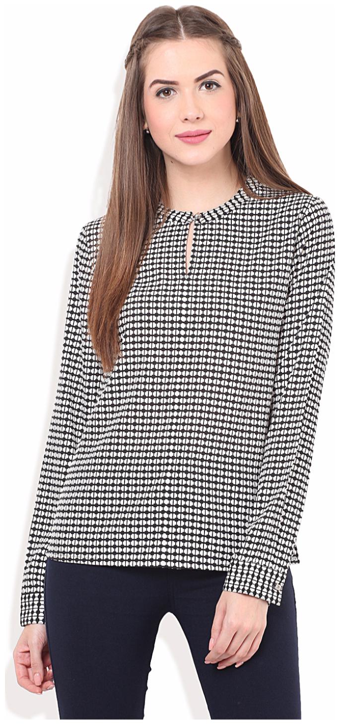 

Porsorte Women Printed Regular top - Grey
