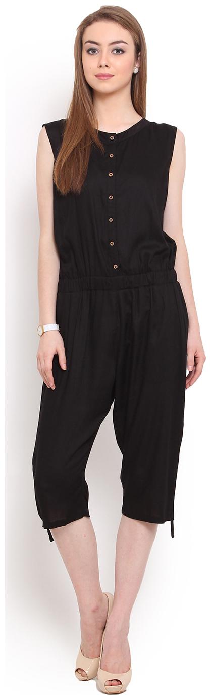 

Porsorte Solid Jumpsuit - Black