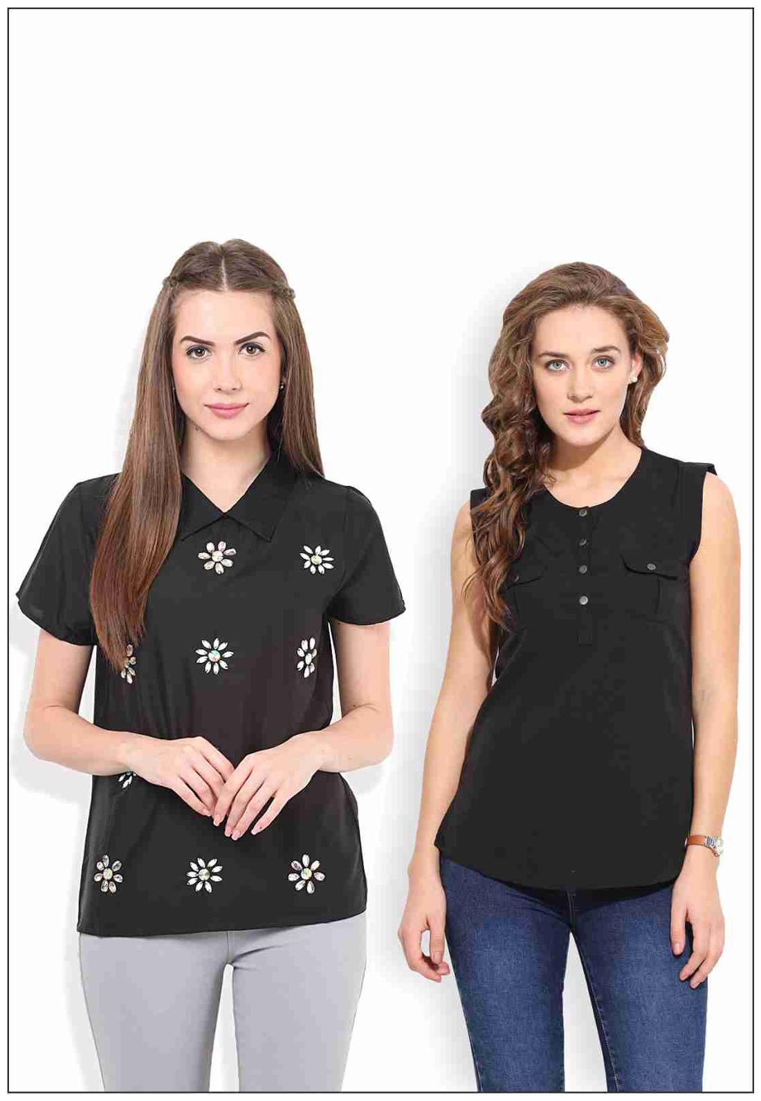

Porsorte Women Solid A-line top - Multi