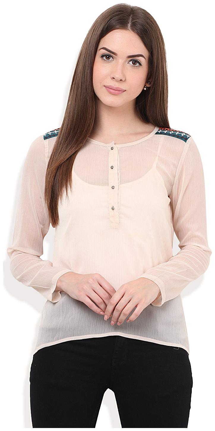 

Porsorte Women Solid Regular top - Pink