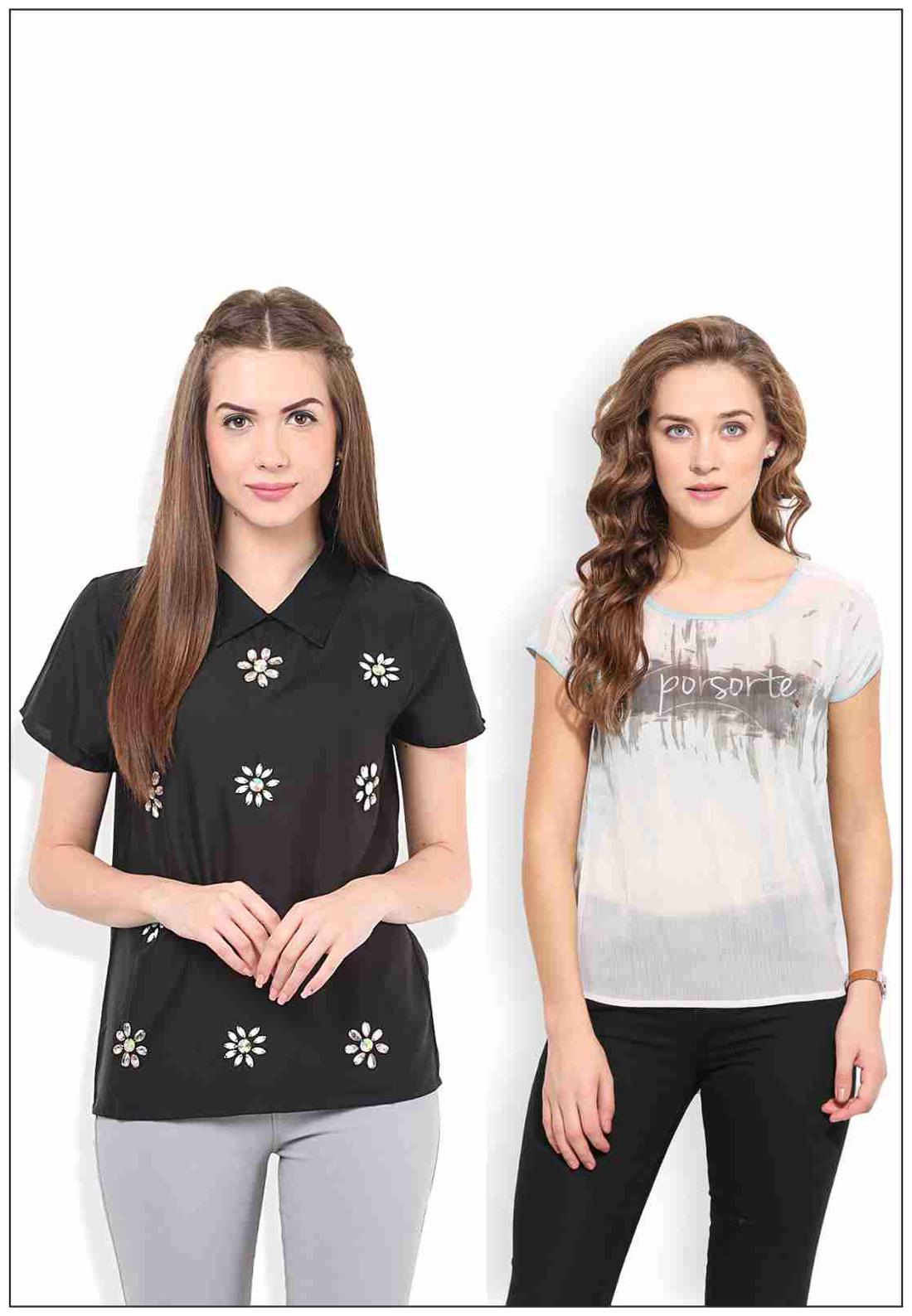 

Porsorte Women Solid A-line top - Multi