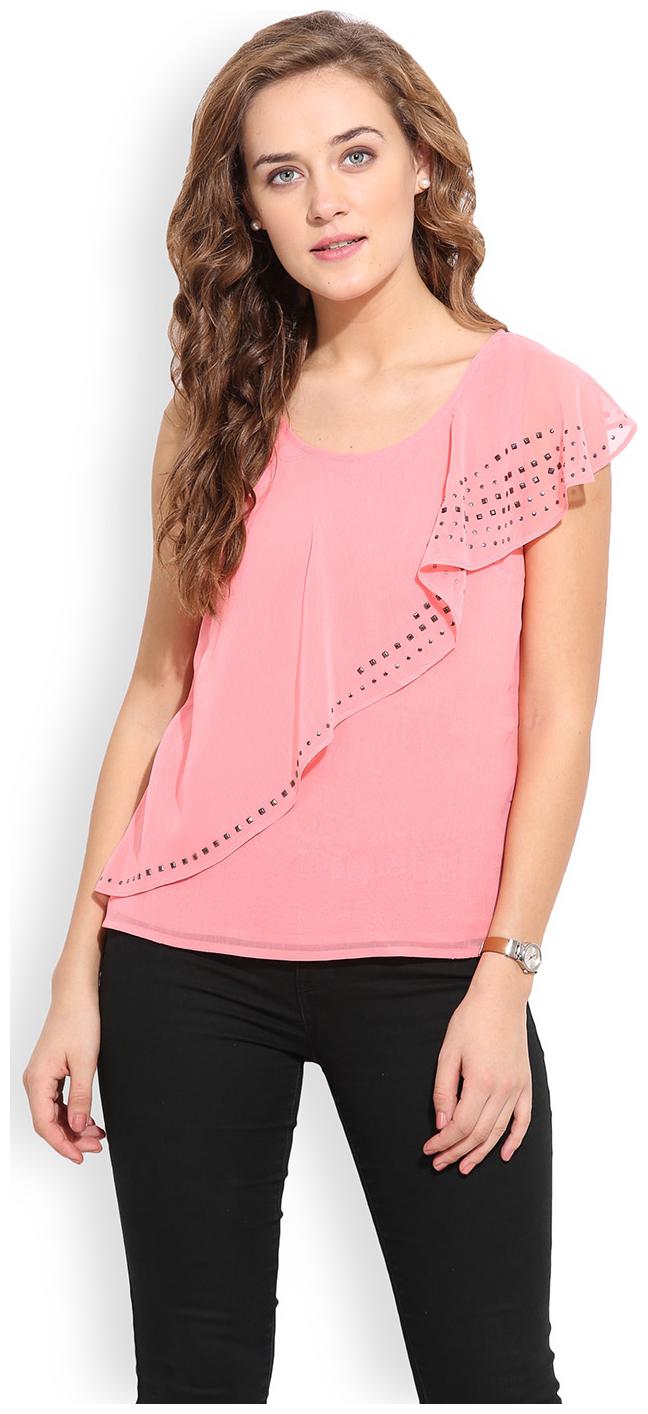 

Porsorte Women Solid Regular top - Pink