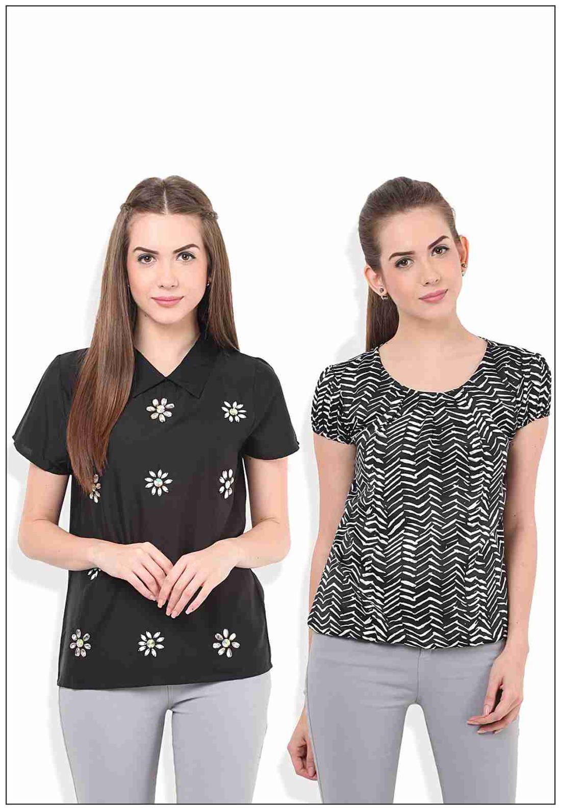 

Porsorte Women Solid A-line top - Multi