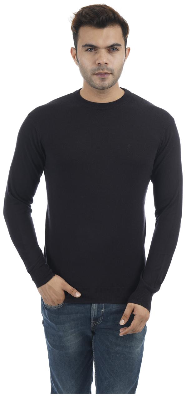 

Portobello Men Black Round neck Pullover