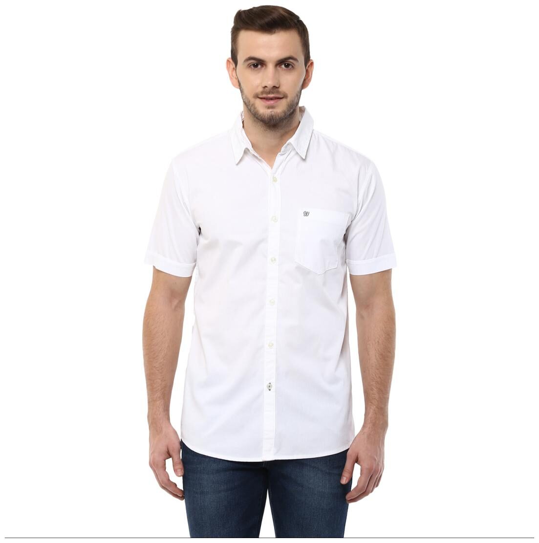 

Wrangler White Regular Fit Shirts