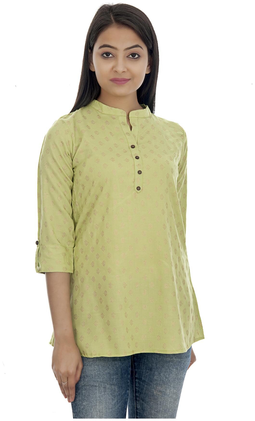

Club Fashion Women Printed Regular tunic - Green