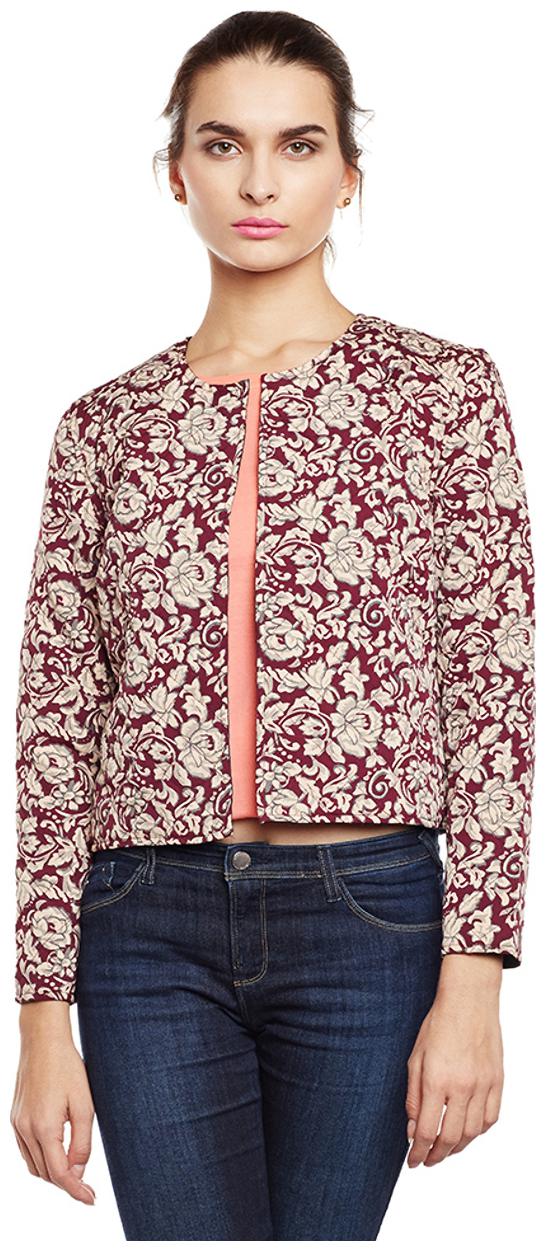 

Oxolloxo Women Printed Regular Jacket - Brown