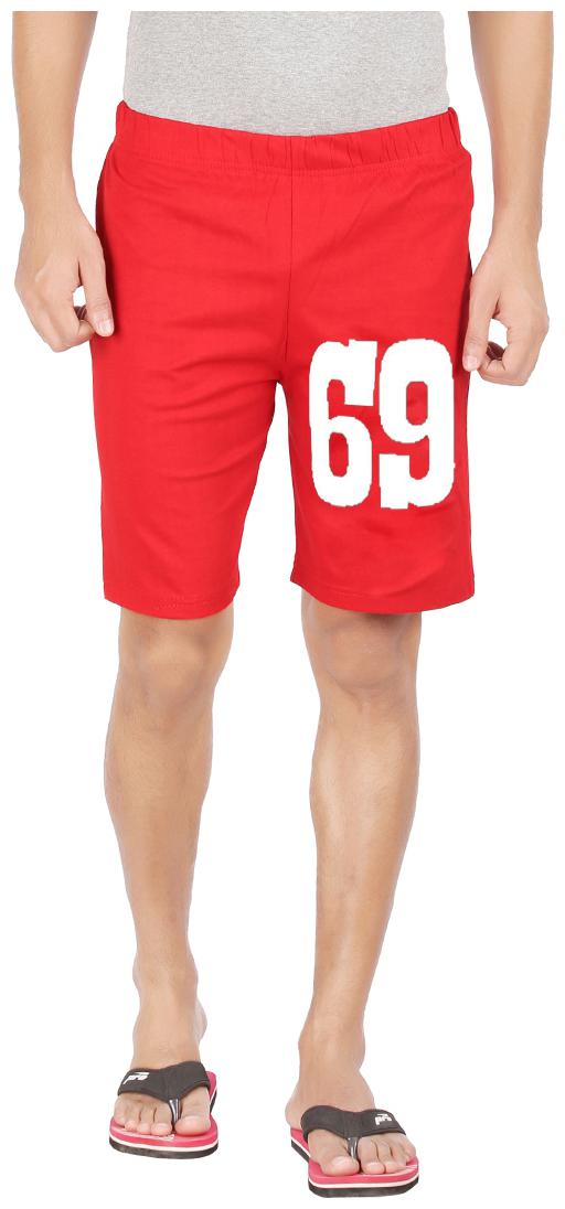 

Printed Men Red Basic Shorts