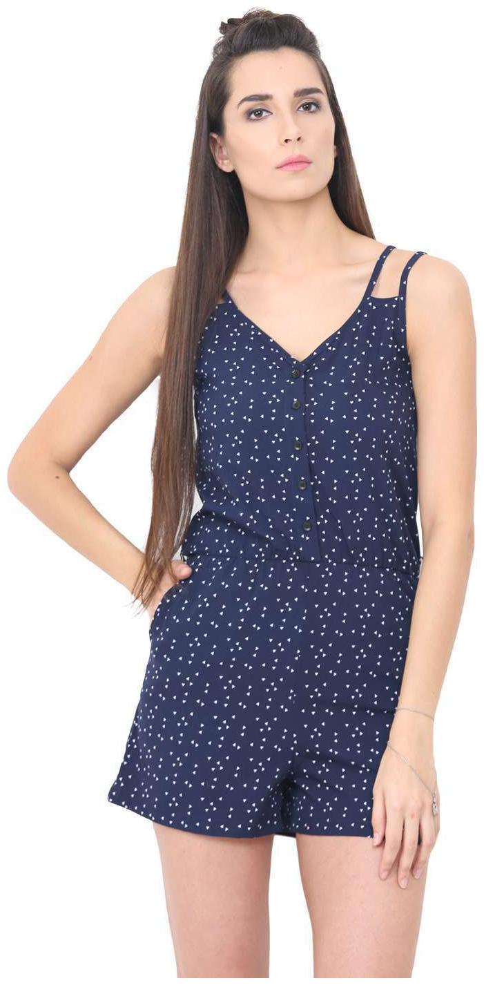 

Trend Arrest Printed Jumpsuit - Blue