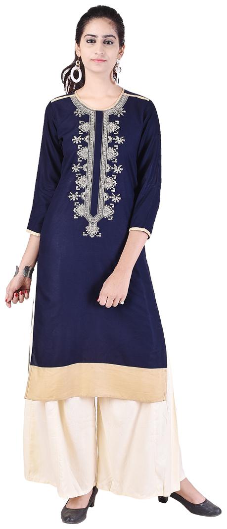 

Priya Collection Cotton Kurti With Palazzo