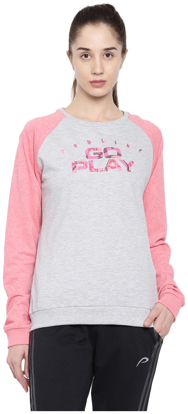 

Proline Women Solid Sweatshirt - Grey