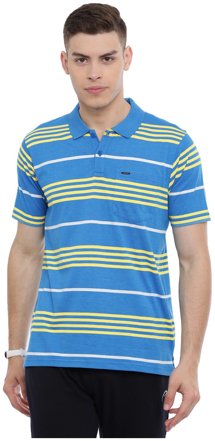 

Proline Men Blue Regular fit Cotton Polo collar T-Shirt - Pack Of 1