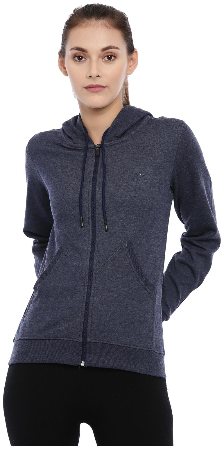 

Proline Women Solid Hoodie - Blue
