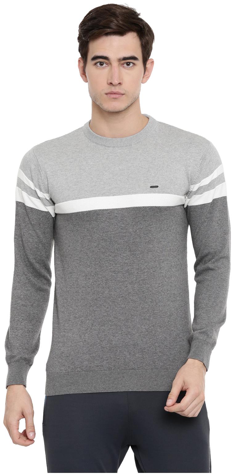 

Proline Cotton Men Grey Pullover