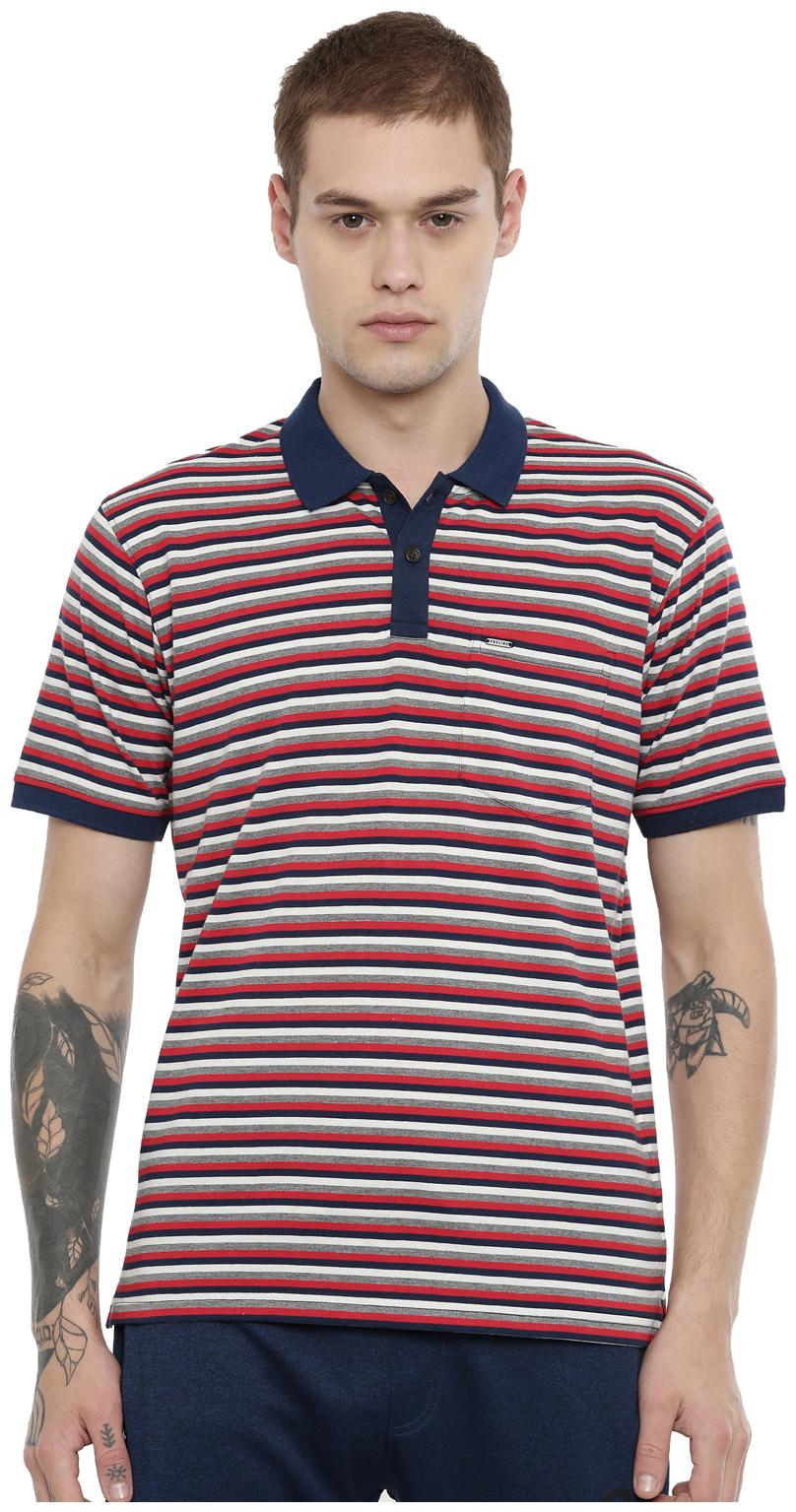 

Proline Men Multi Regular fit Cotton Polo collar T-Shirt - Pack Of 1