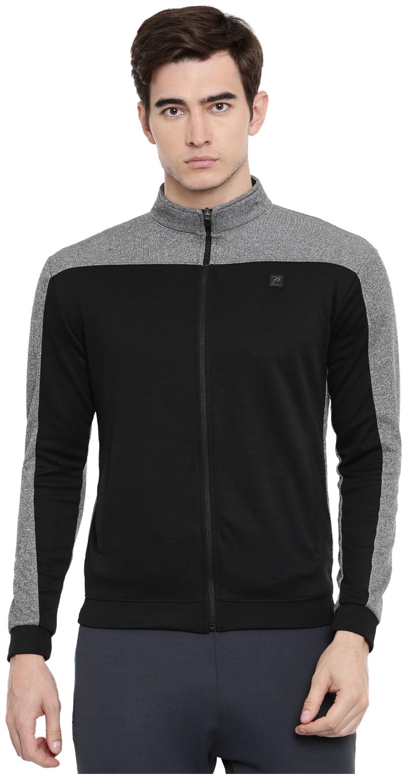 

Proline Cotton Men Black Grey Sweatshirt