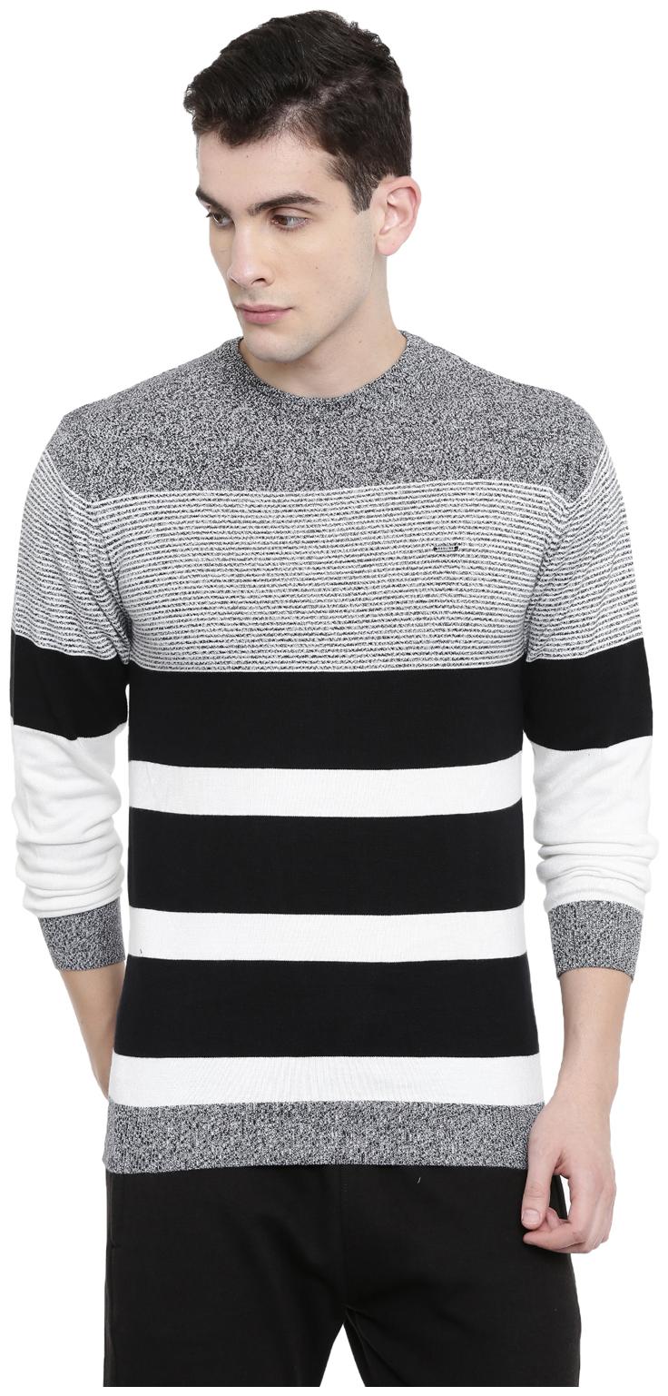 

Proline Cotton Striped Men Pullover - Multi