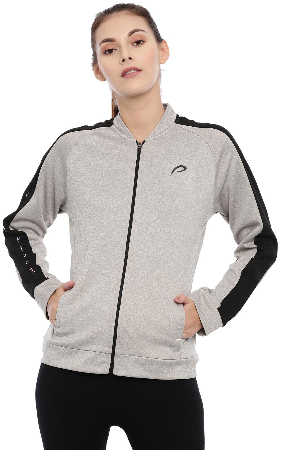 

Proline Women Colourblocked Hoodie - Grey