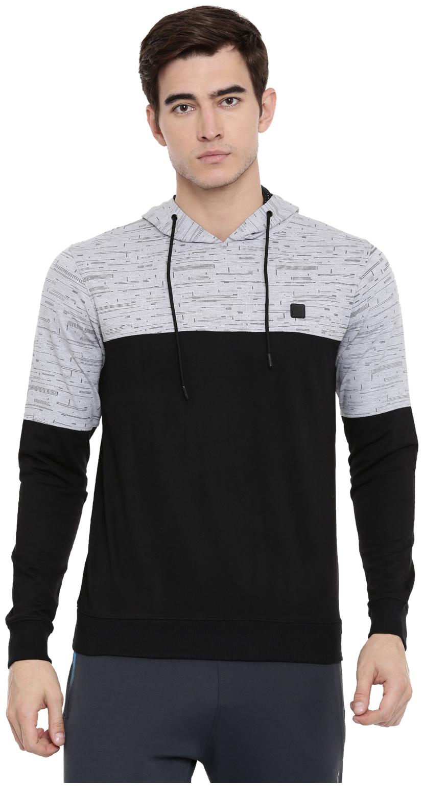 

Proline Cotton Men Black Grey Sweatshirt
