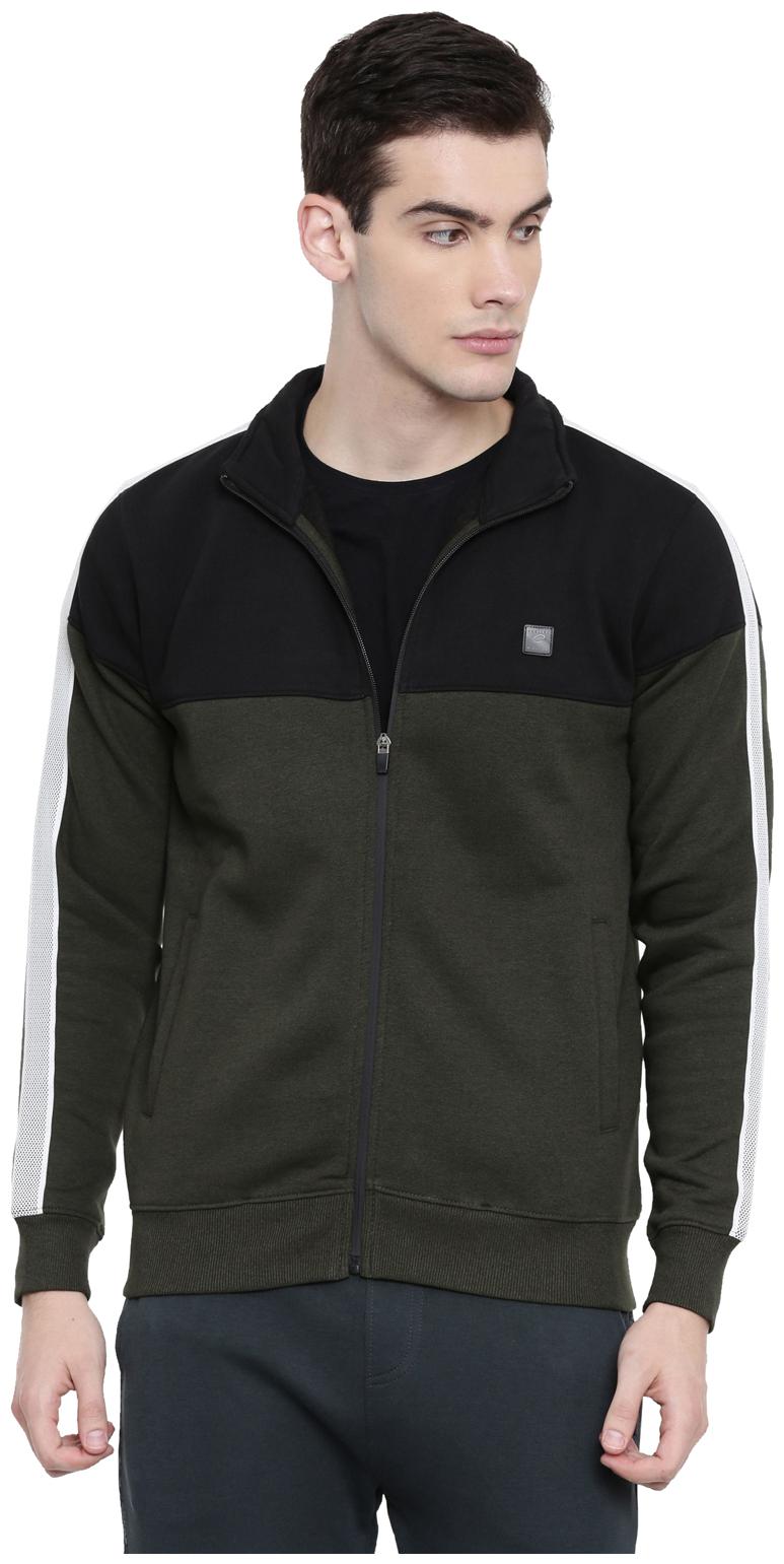 

Proline Cotton Striped Men Sweatshirt - Green