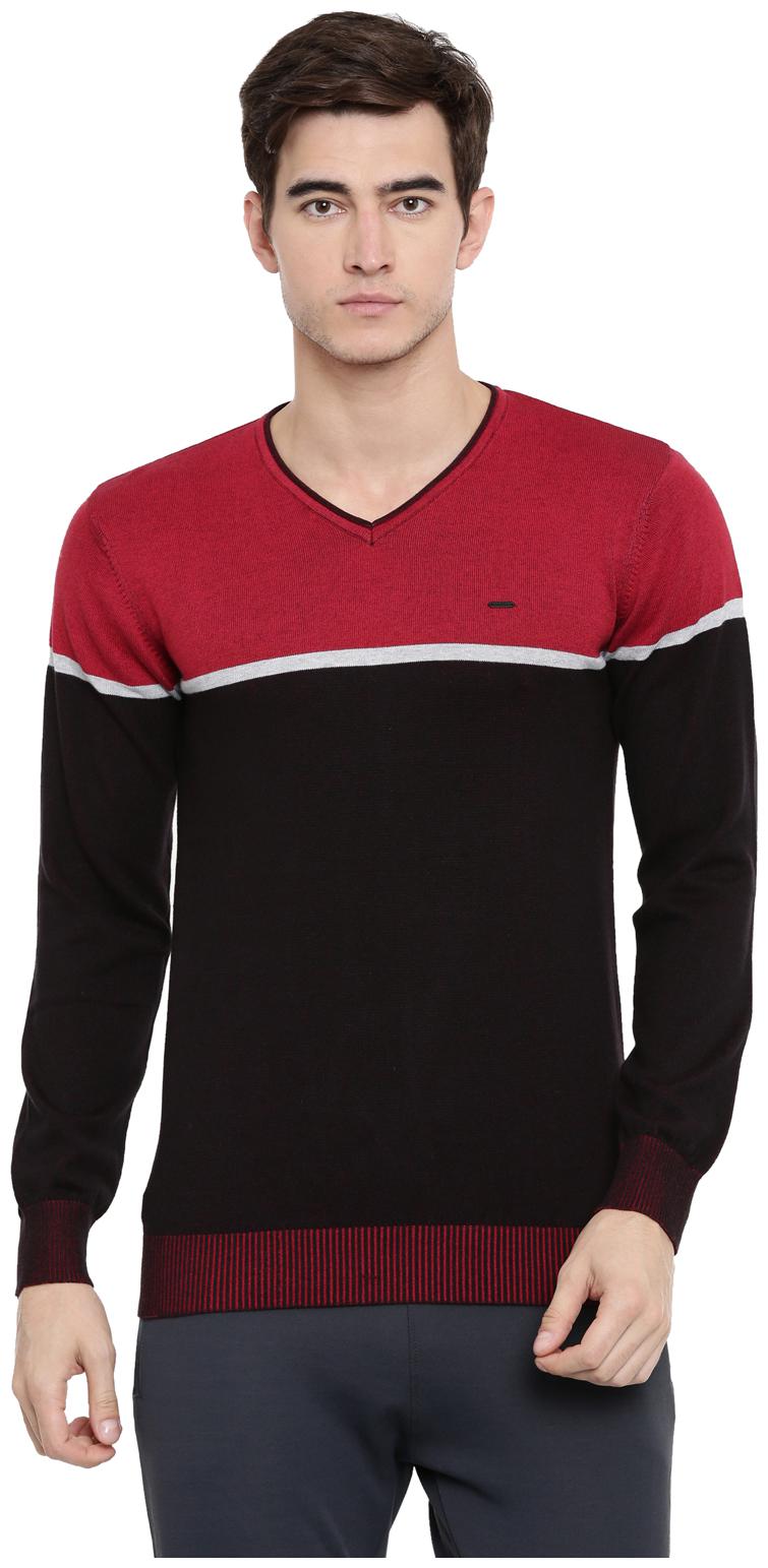 

Proline Cotton Men Red Black Pullover