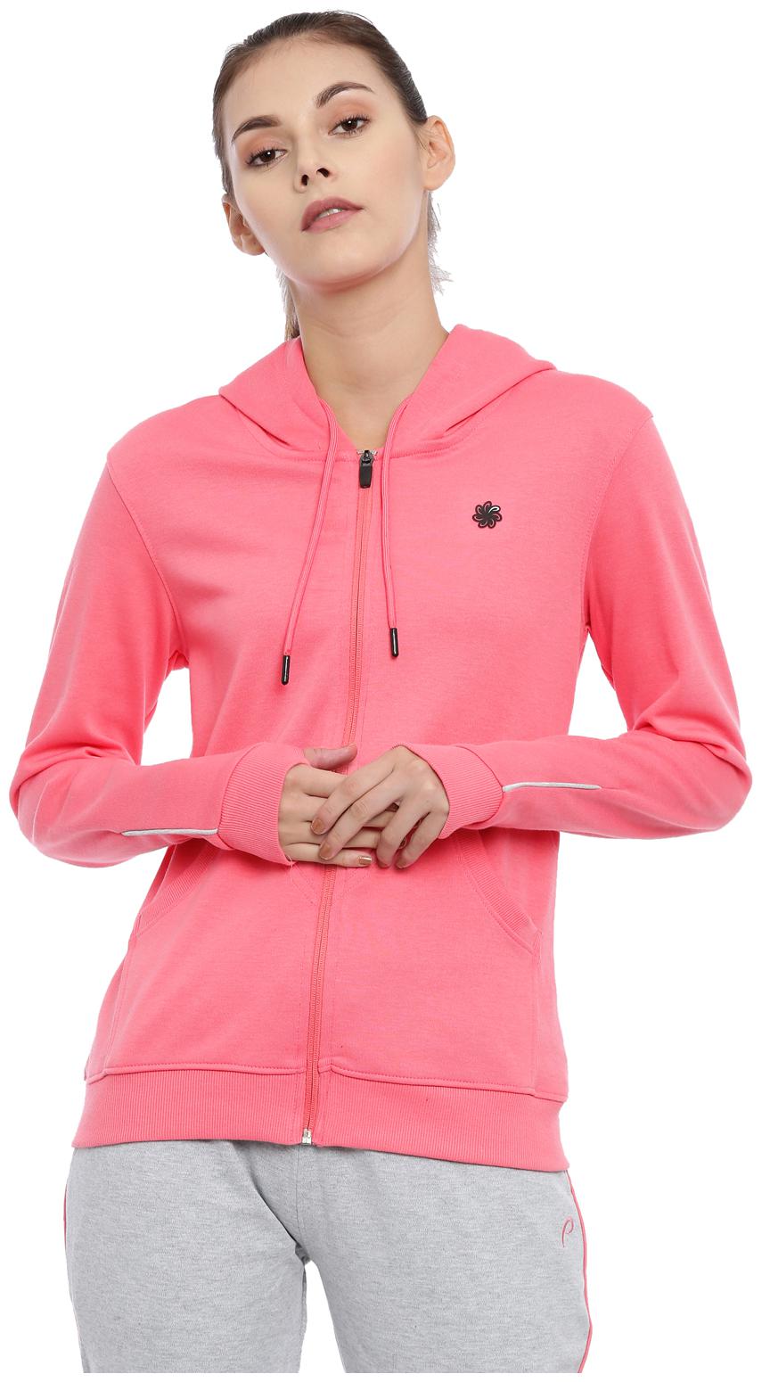

Proline Women Solid Hoodie - Pink